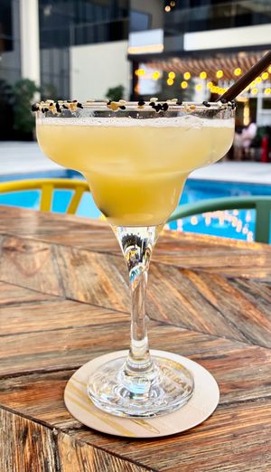 Spicy mango margarita at El Chapo's Tacos in Dubai