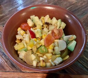 Vegan ceviche  at El Chapo's Tacos in Dubai