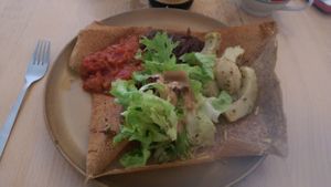 delicious vegan choice at Ti Breizh in Hamburg