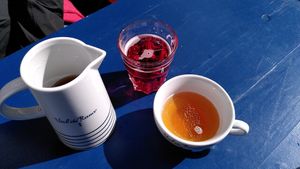 Cidre and Limonade grenadine at Ti Breizh in Hamburg