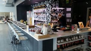 counter at The Squeeze Juice - Mercedes Club in New York City