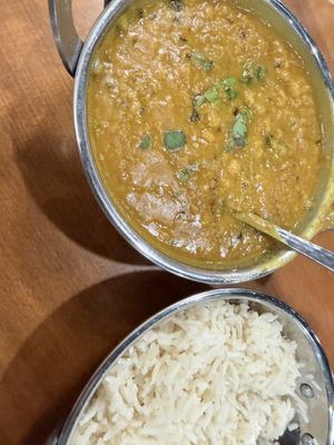 Lentils with ricee  at Maharaja Indian Cuisine Lodi in Lodi