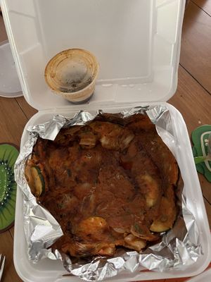 Kimchi pancake  at Suzy's Kitchen in Bremerton