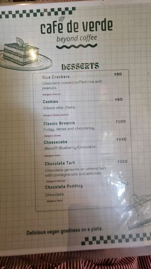  at Cafe De Verde in Bengaluru