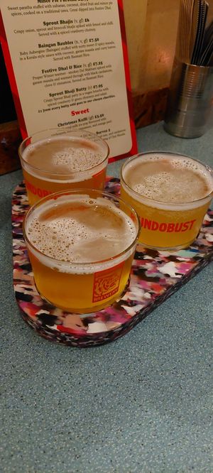 Beers at Bundobust in Leeds