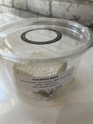 Coconut bar   at Juice Core in Scottsdale
