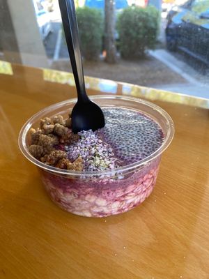 Overnight oats with mulberries 😍 at Juice Core in Scottsdale