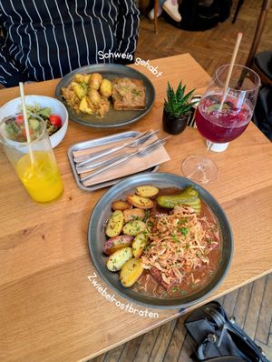 Schweinsbraten & Zwiebelrostbraten at SOULA in Vienna