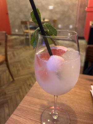 Litschi Spritzer 7€  at SOULA in Vienna