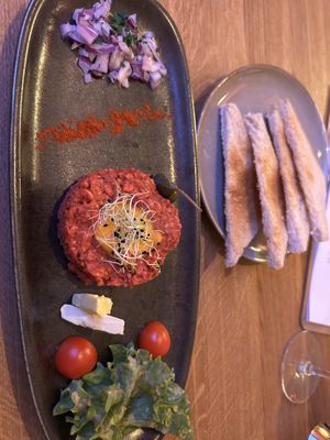 Beef Tartare 13€  at SOULA in Vienna