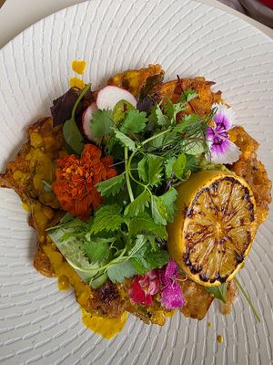 Corn fritters at The Civic Social in Noosa Heads