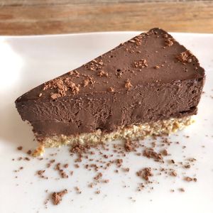 Chocolate cake at Nine Heaven Vegan Warung in Ubud