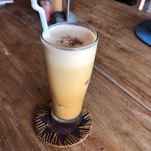 Iced coffee at Nine Heaven Vegan Warung in Ubud