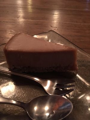 Raw cheesecake at Nine Heaven Vegan Warung in Ubud