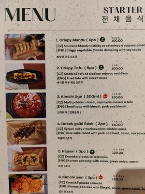 Check the list of allergens at Mamy in Prague