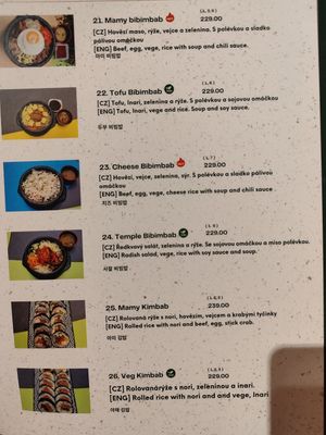 Check the list of allergens at Mamy in Prague