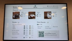 Drinks and desserts menu  at 3WAY Soul Cafe in Central Singapore