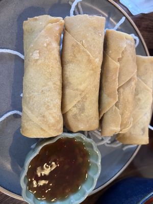 Spring rolls   at Tamrab Thai  in Taringa