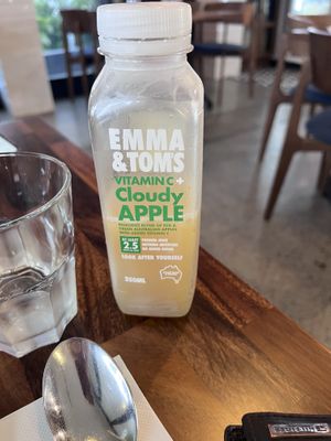 Apple juice   at Tamrab Thai  in Taringa