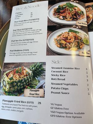 Rice and noodles   at Tamrab Thai  in Taringa