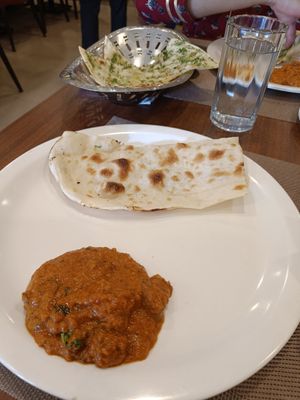 Mushroom Masala and Naan at Jain Kitchen, Pure Vegetarian Restaurant in Hyderabad
