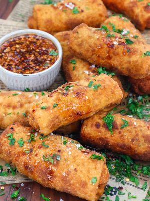 Walnut Eggrolls at Saucy Vegan in Charlotte