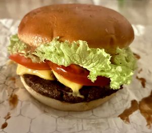 Smokey bacon burger  at Vegan Burger - JBR in Dubai