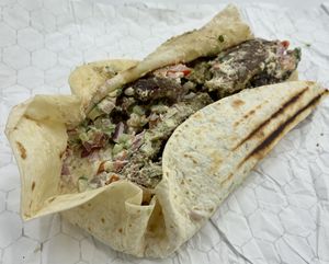 Falafel wrap  at Vegan Burger - JBR in Dubai