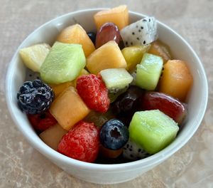 Fruit salad  at La Coco Social in Dubai