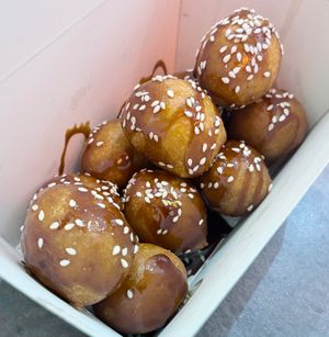 Date syrup and sesame  at Lukumades - The Palm Jumeirah in Dubai