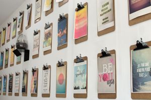 Inspiration wall at Pana Chocolate in Richmond