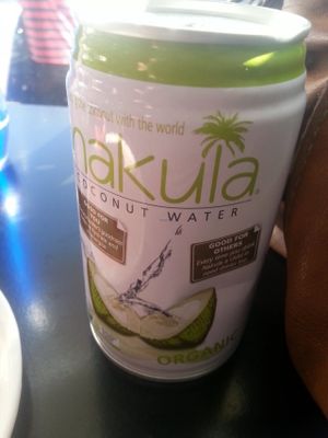 Coconut water at Pana Chocolate in Richmond