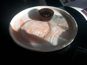 Mint choc truffle at Pana Chocolate in Richmond