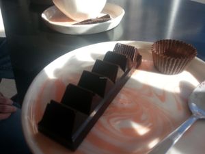 Toblerone, vegan style! at Pana Chocolate in Richmond