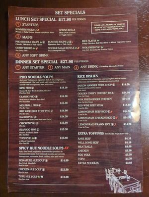 Menu March 2026 2/4 at Sen Viet Quan Guildford in Guildford