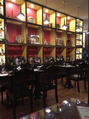 Eclectic interior  at Southern Spice in Seven Mile Beach