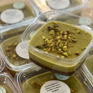 Vegan Dubai Chocolate Truffle. Vegan desserts and baked goods.  at Hummingbird Nutritious Eats in Andover