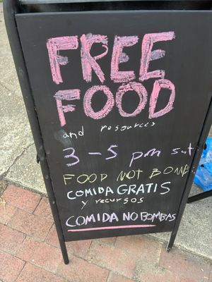Food served 3PM Sat and also 7:30PM Tues  at Food Not Bombs Raleigh in Raleigh