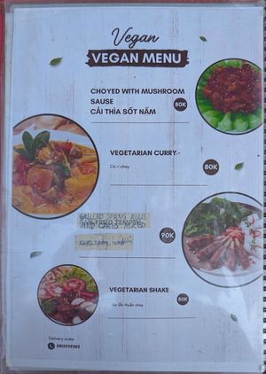 Menu Vegan 6 at NGỌC DIỆP 2 COFFEE AND BAKERY in Phu Quoc
