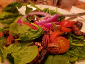 Spinach date salad at Issac's Way in Fredericton