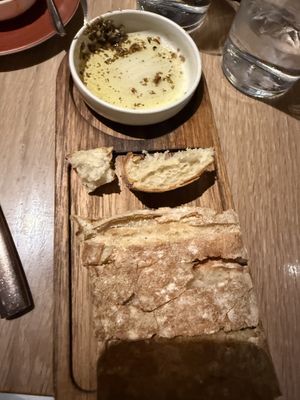 Amazing dip. Focaccia is not vegan so they made me sourdough.  at Brava Modern Trattoria in Glenwood Springs