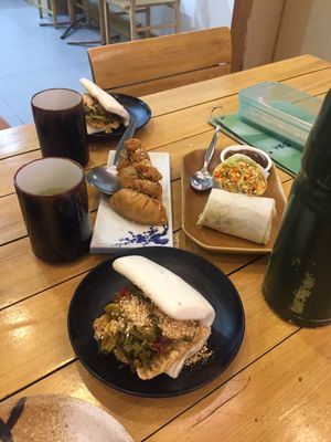 Try different small dishes  at Veggiezen Health Vegetarian Restaurant in Metro Manila