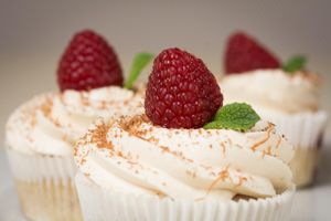 Raspberry Cupcake at Veggie Point in Prague