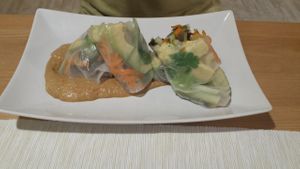 spring roles #starter at Veggie Point in Prague