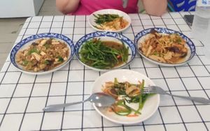 Pad Kra Pow, morning glory, pad khing at Eat Gently, Bake Gently - กินละมุน อบละไม in Bangkok