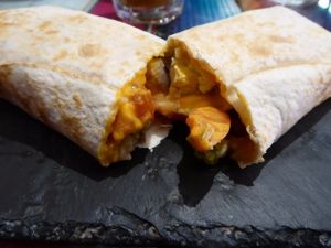 Burrito at La Heladeria Mexicana in Barcelona