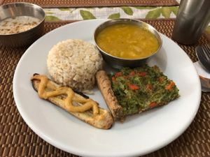 Main dish at Govindas' Natural - Vrinda in Sao Paulo