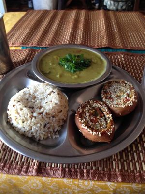 Monday's main dish at Govindas' Natural - Vrinda in Sao Paulo