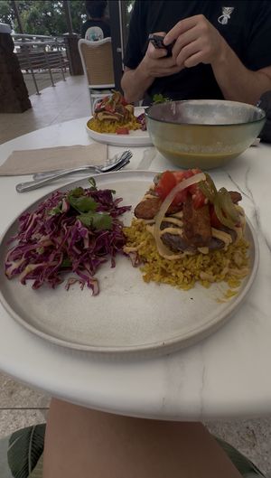 Mac Loco moco  at Choice Healthy Kitchen and Juice Bar in Kihei