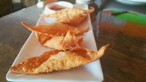 Wontons at I Love Vegan in Long Beach